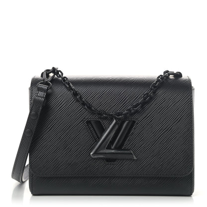 Louis Vuitton Epi Twist Shoulder Bag MM Matte Black 1 of 4