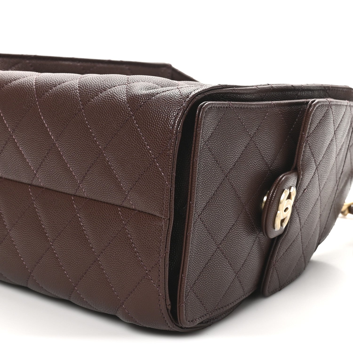 Chanel Caviar Quilted Small Chanel 25 Handbag Dark Brown 10 of 11