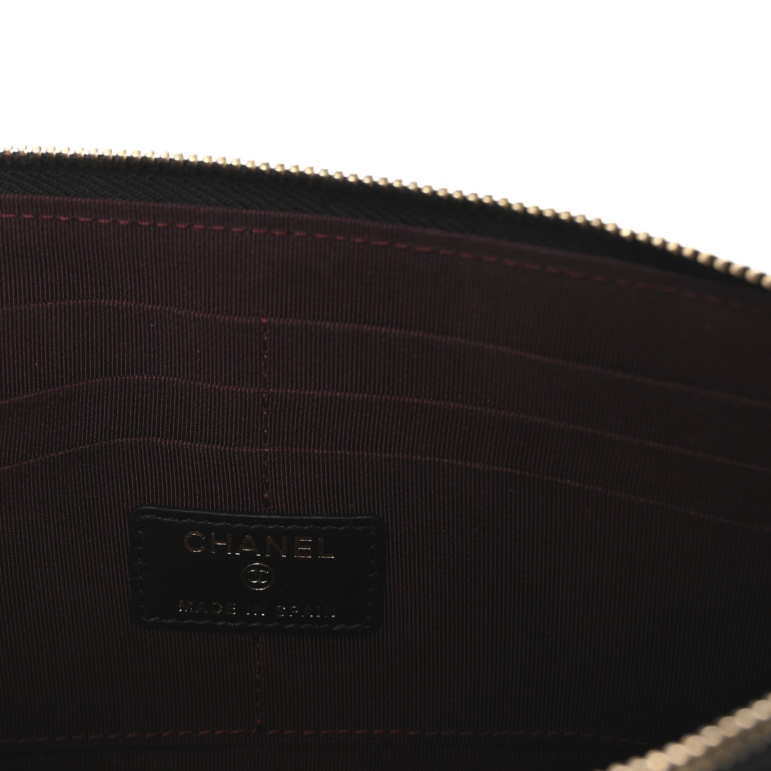 Chanel Lambskin Quilted Classic Pouch With Handle Black 6 of 7