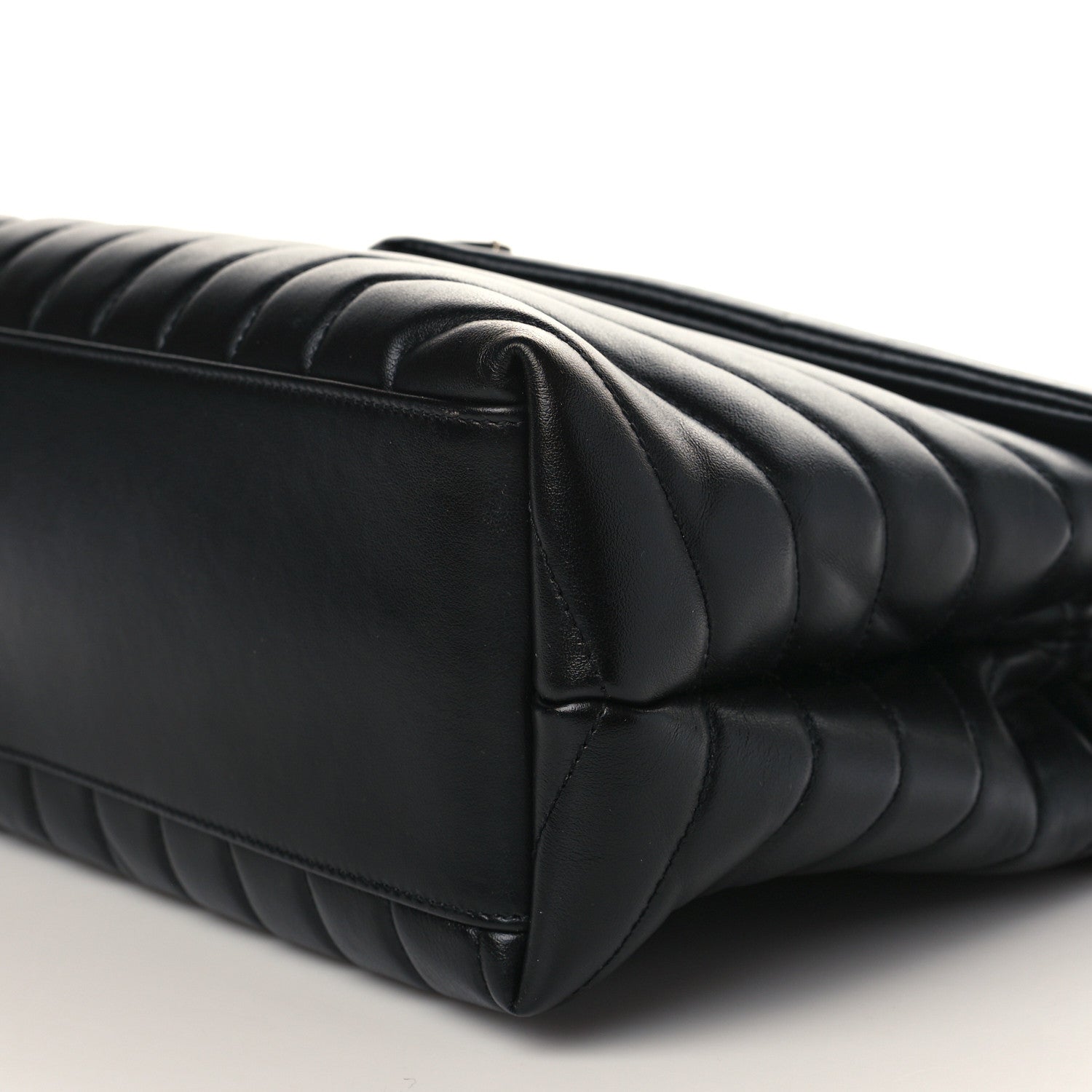 Saint Laurent Calfskin Y Quilted Monogram Medium Loulou Chain Satchel Black 9 of 9
