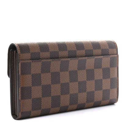 Louis Vuitton Damier Ebene Sarah Wallet NM 3 of 6