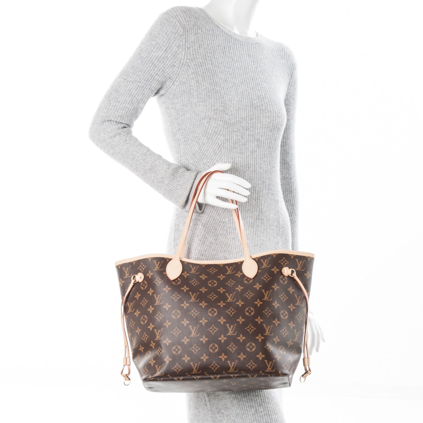 Monogram Neo Neverfull MM Rose Ballerine