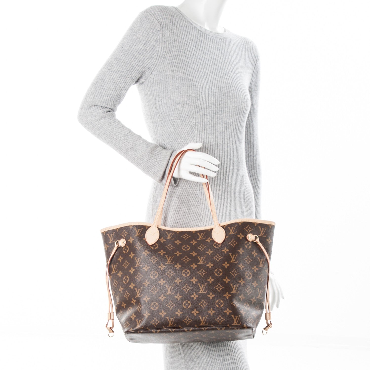 Louis Vuitton Monogram Neo Neverfull MM Rose Ballerine 2 of 7