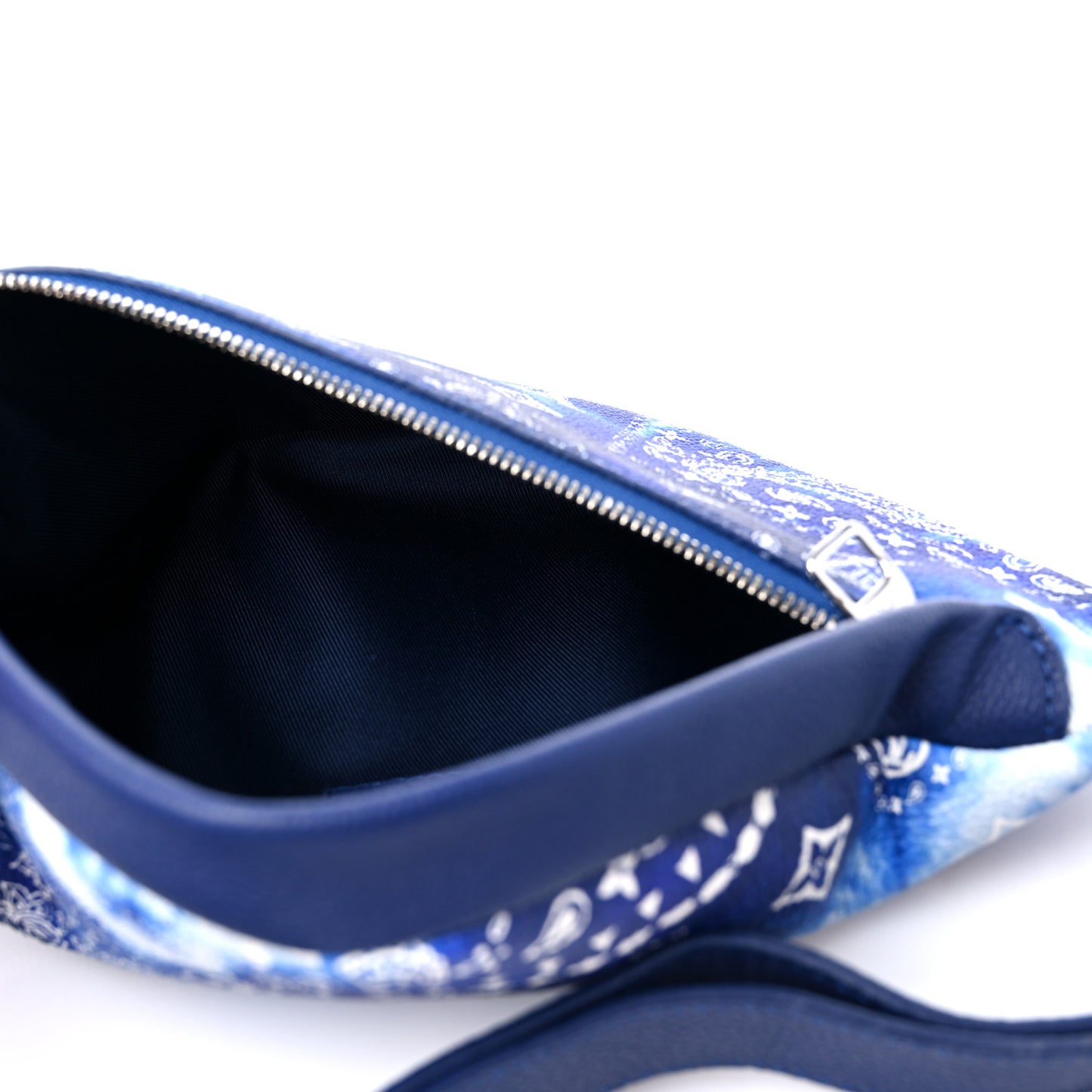 Cowhide Monogram Bandana Discovery Bumbag PM Blue