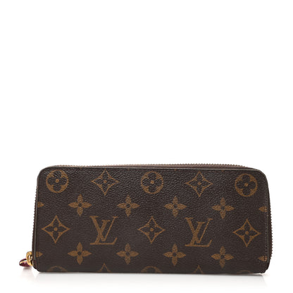 Louis Vuitton Monogram Clemence Wallet Fuchsia 1 of 11