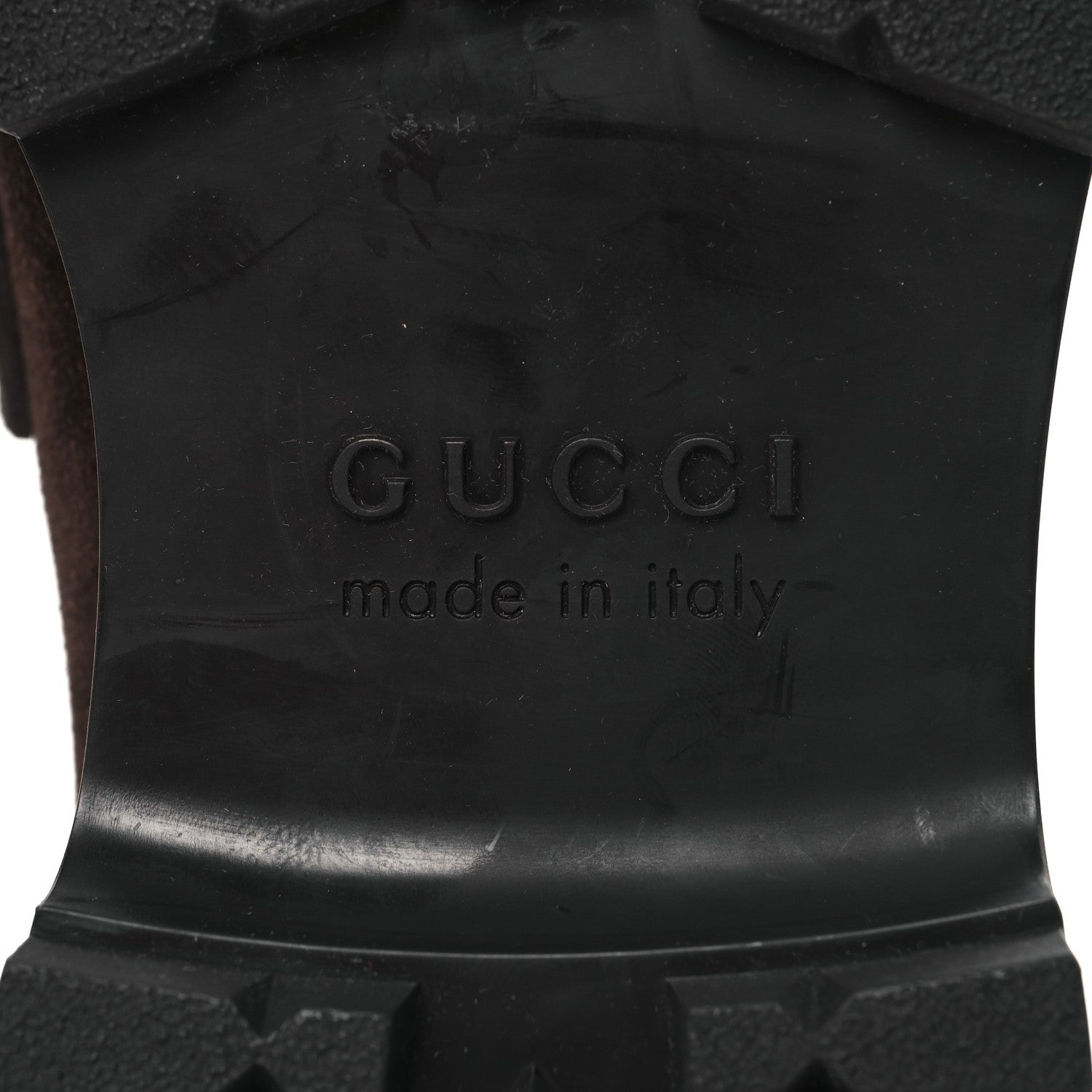 Gucci Suede Horsebit Mens Lug Loafers 8 Night Cocoa 8 of 10
