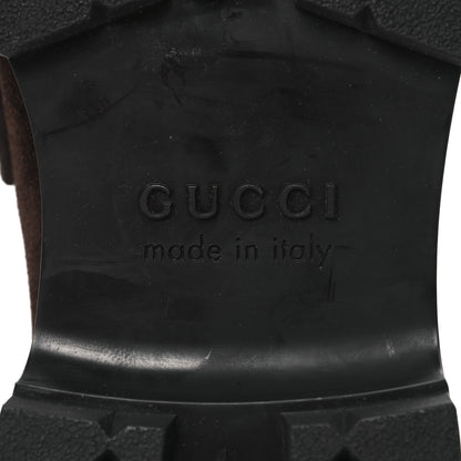 Gucci Suede Horsebit Mens Lug Loafers 8 Night Cocoa 8 of 10