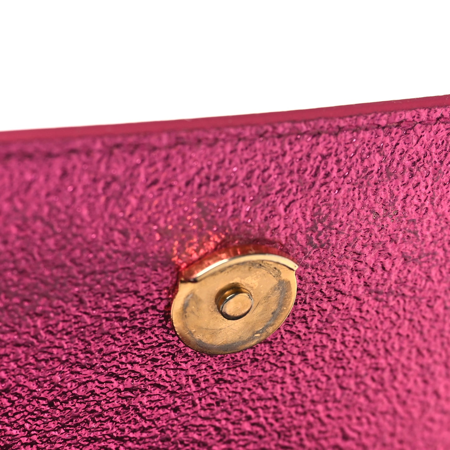 Metallic Calfskin Small Classic Monogram Kate Satchel Fuchsia