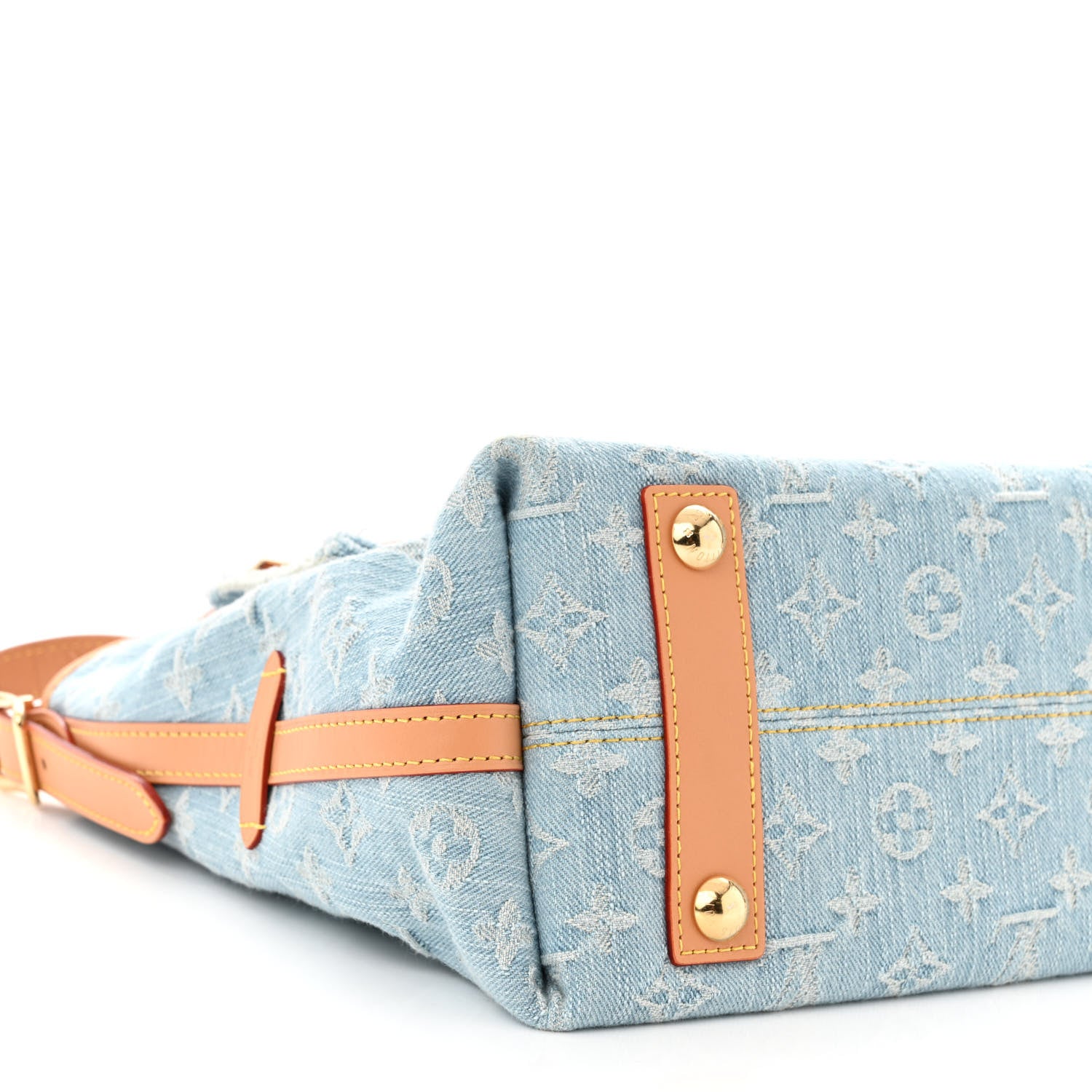 Louis Vuitton Monogram Denim CarryAll PM Sky Blue 9 of 10