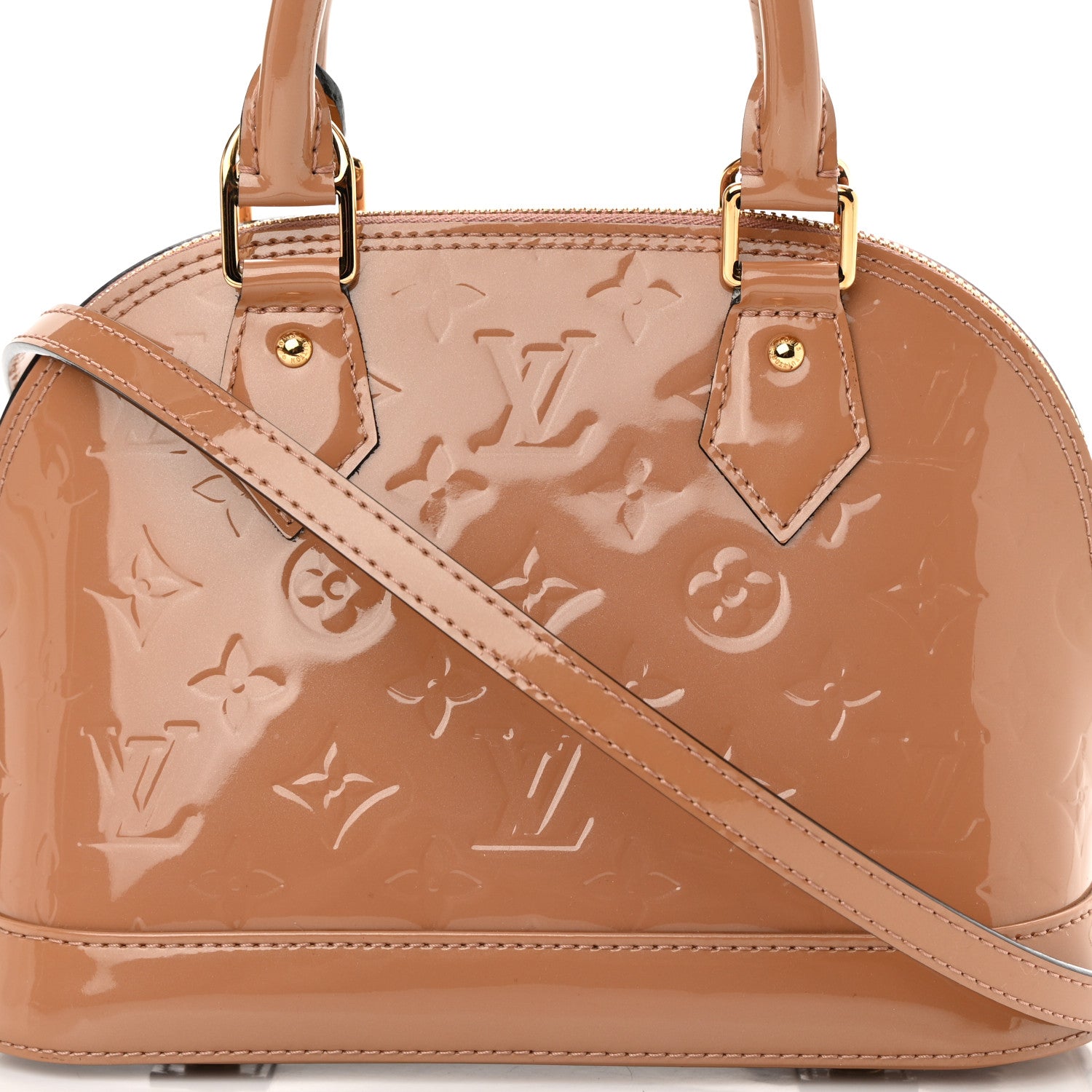 Louis Vuitton Vernis Alma BB Rose Velours 8 of 12