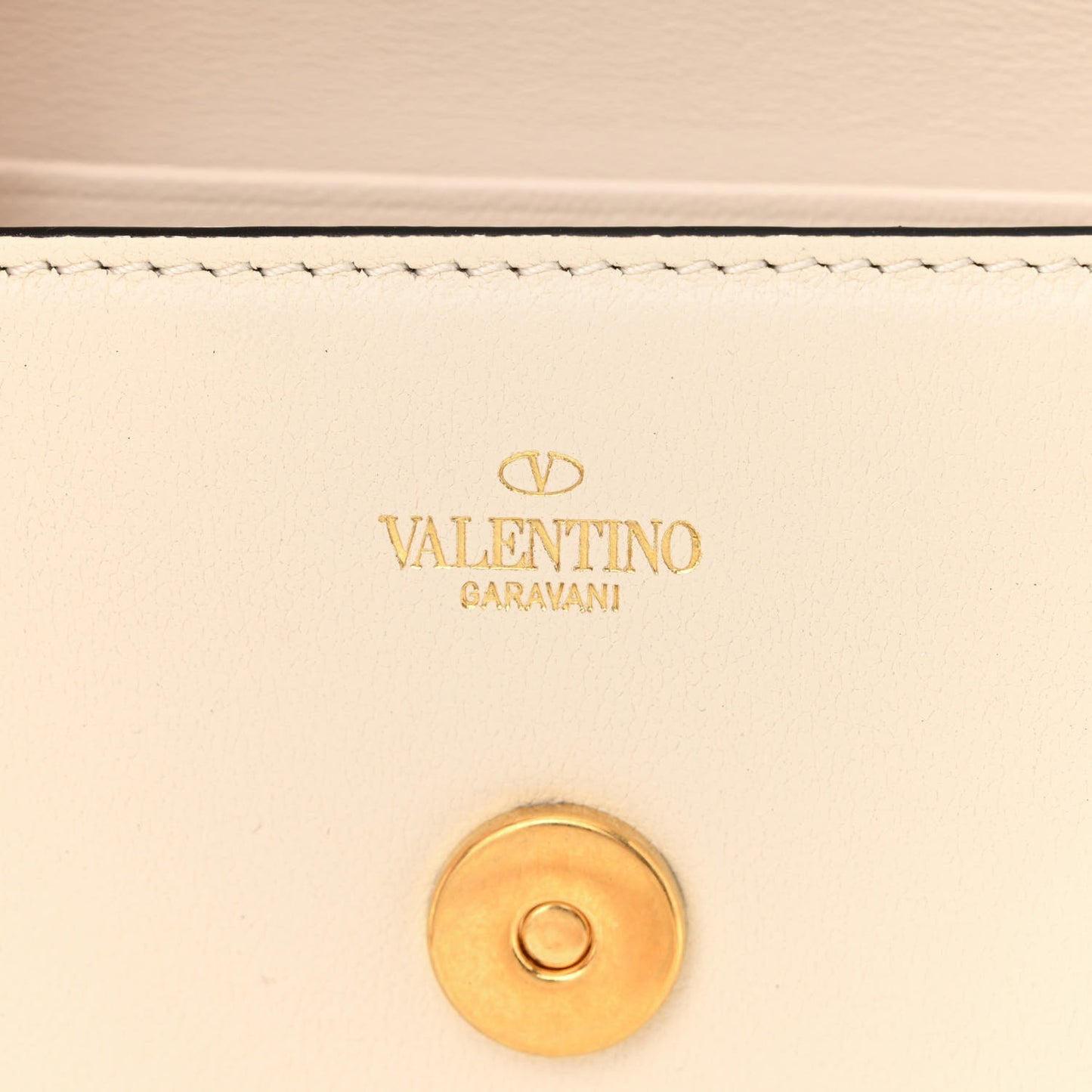 Calfskin Vlogo Micro Loco Shoulder Bag Light Ivory