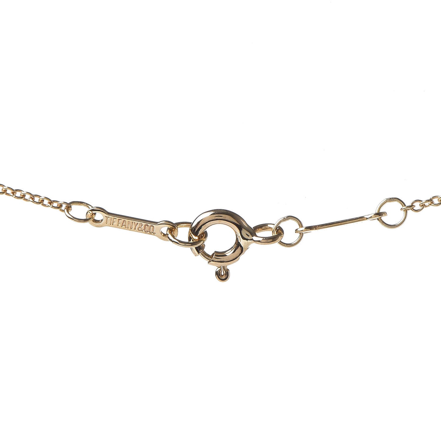 18K Yellow Gold Diamond .09ct Elsa Peretti Diamonds by the Yard Pendant Necklace