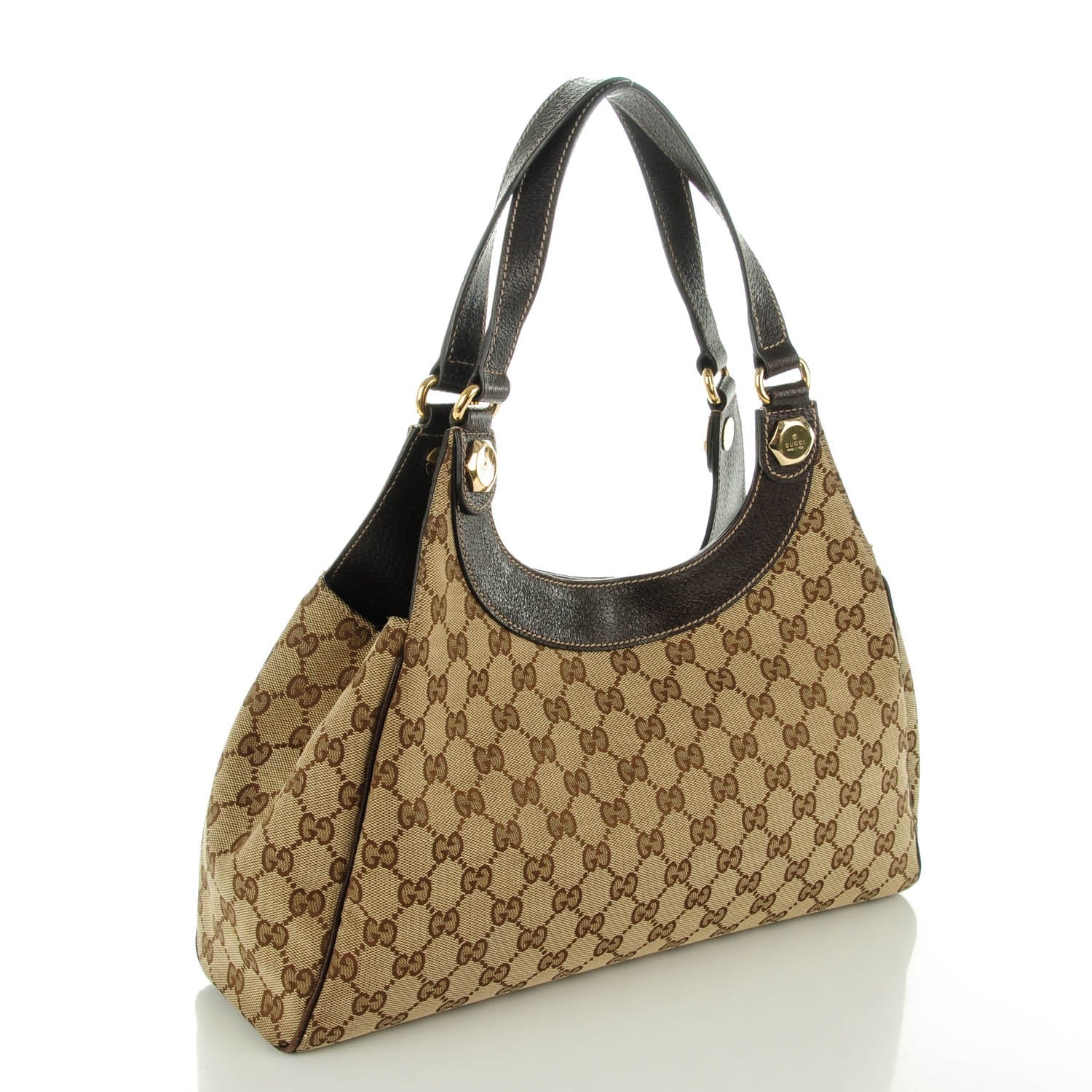 Gucci Monogram Medium Charmy Shoulder Bag Dark Brown 3 of 7