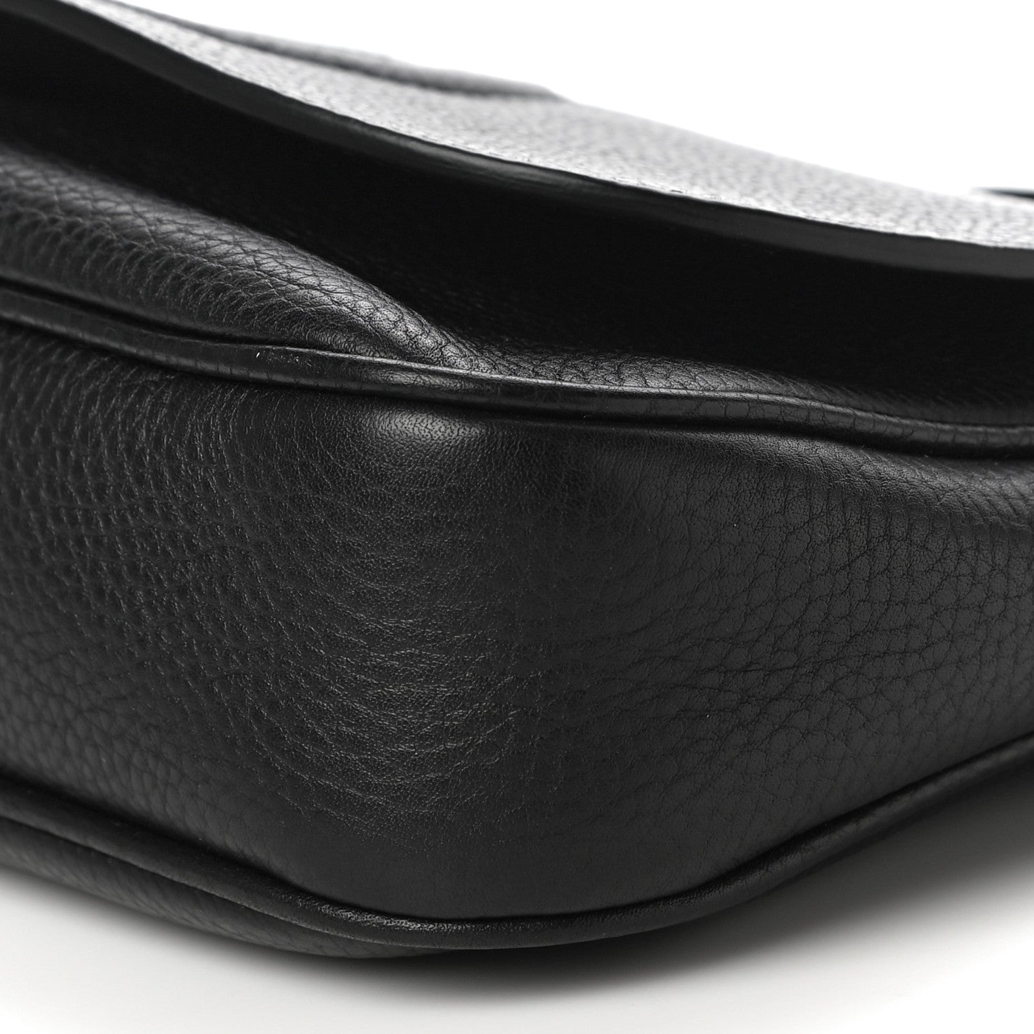 Gucci Pebbled Calfskin Medium Soho Flap Crossbody Black 11 of 12