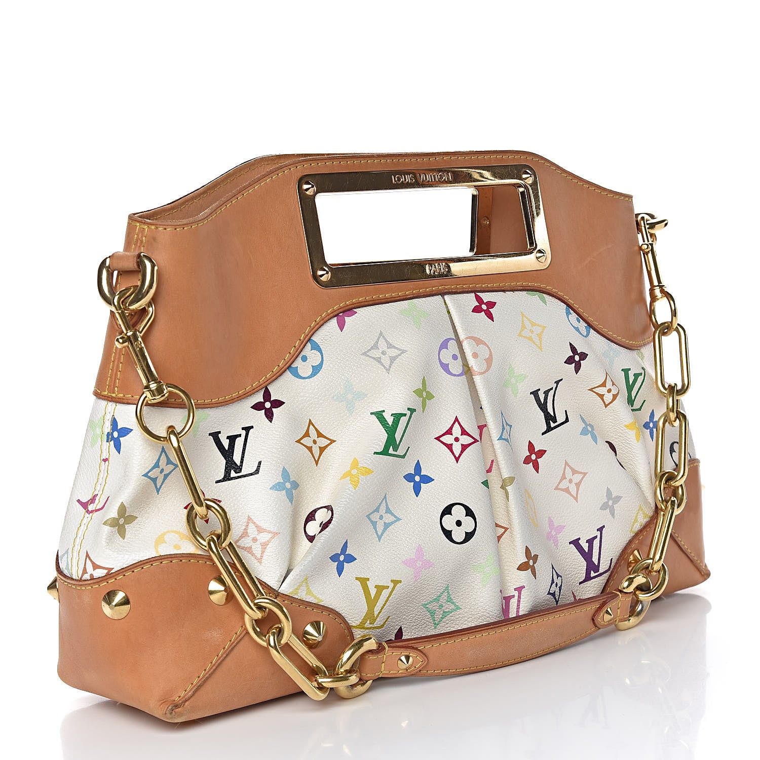 Louis Vuitton Monogram Multicolor Judy MM White 3 of 17