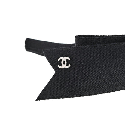 Chanel Silk CC Headband Black 4 of 5