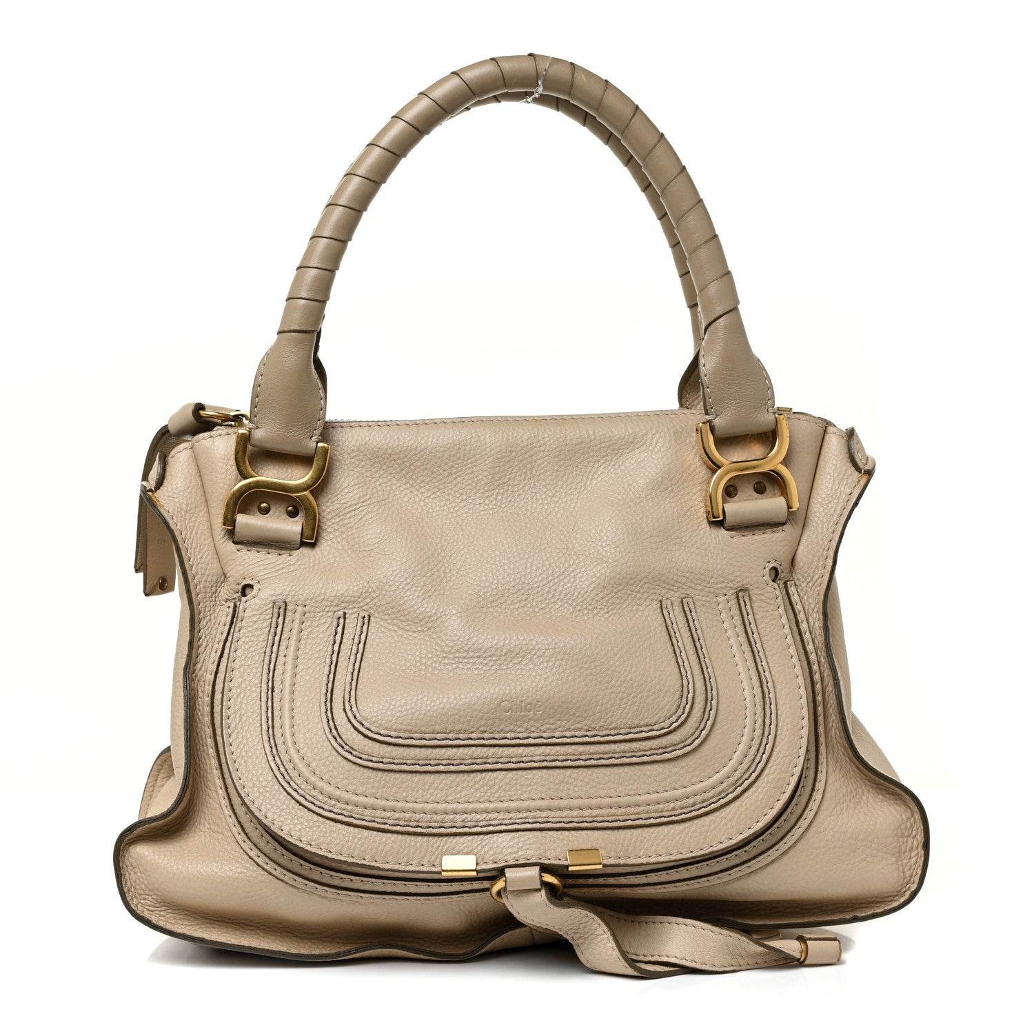 Chloe Calfskin Medium Marcie Satchel Angora Beige 1 of 8