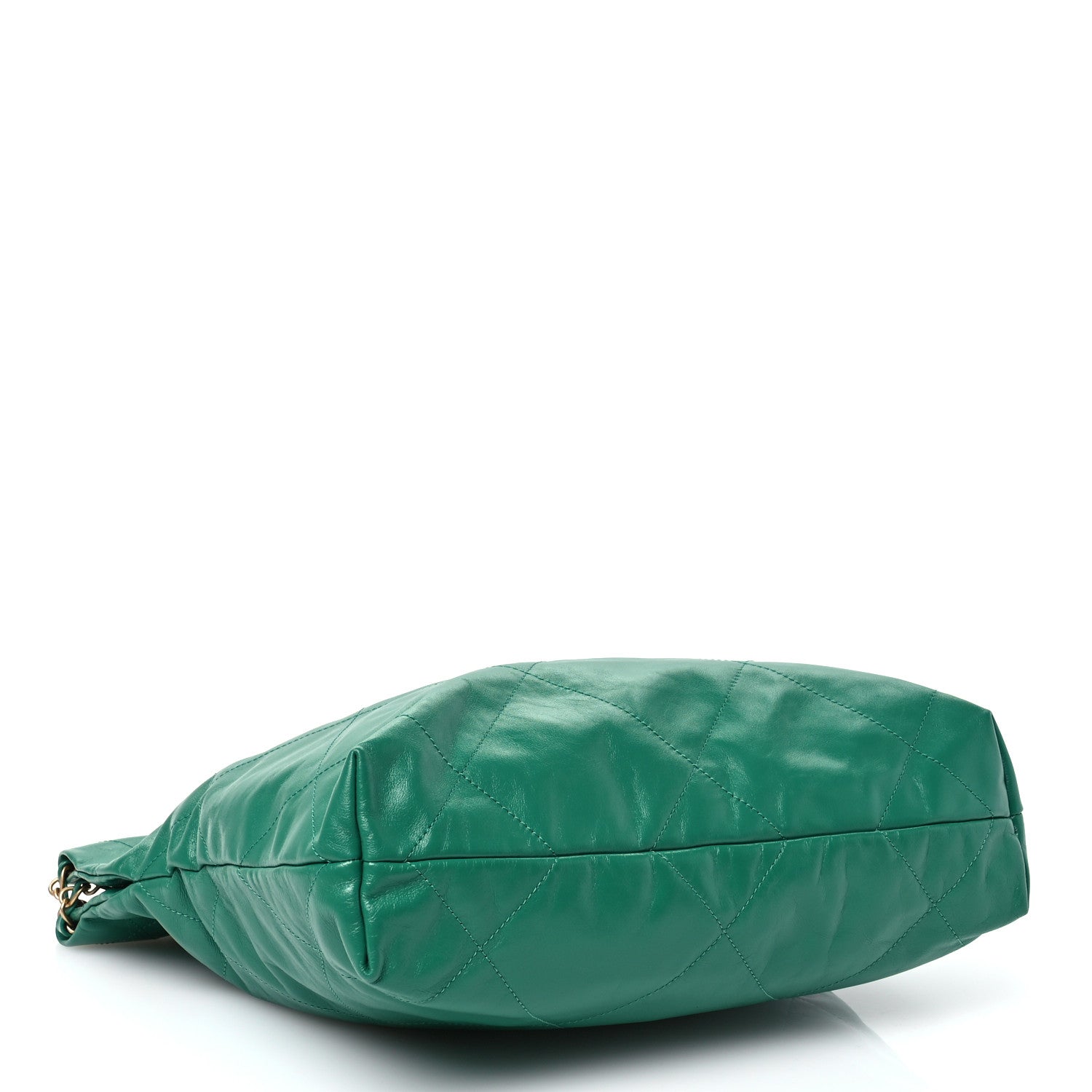 Chanel Shiny Calfskin Quilted Small Chanel 22 Green 5 of 13