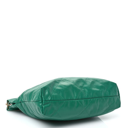 Chanel Shiny Calfskin Quilted Small Chanel 22 Green 5 of 13