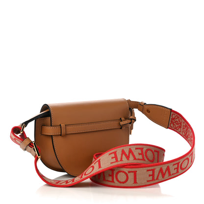 Loewe Calfskin Jacquard Mini Gate Dual Bag Tan 3 of 11