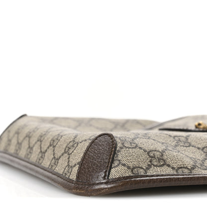 Gucci GG Supreme Monogram Web Medium Neo Vintage Flap Messenger Bag Beige New Acero 10 of 13