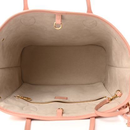Louis Vuitton Empreinte Monogram Giant Neverfull MM Trianon Pink Cream 7 of 11