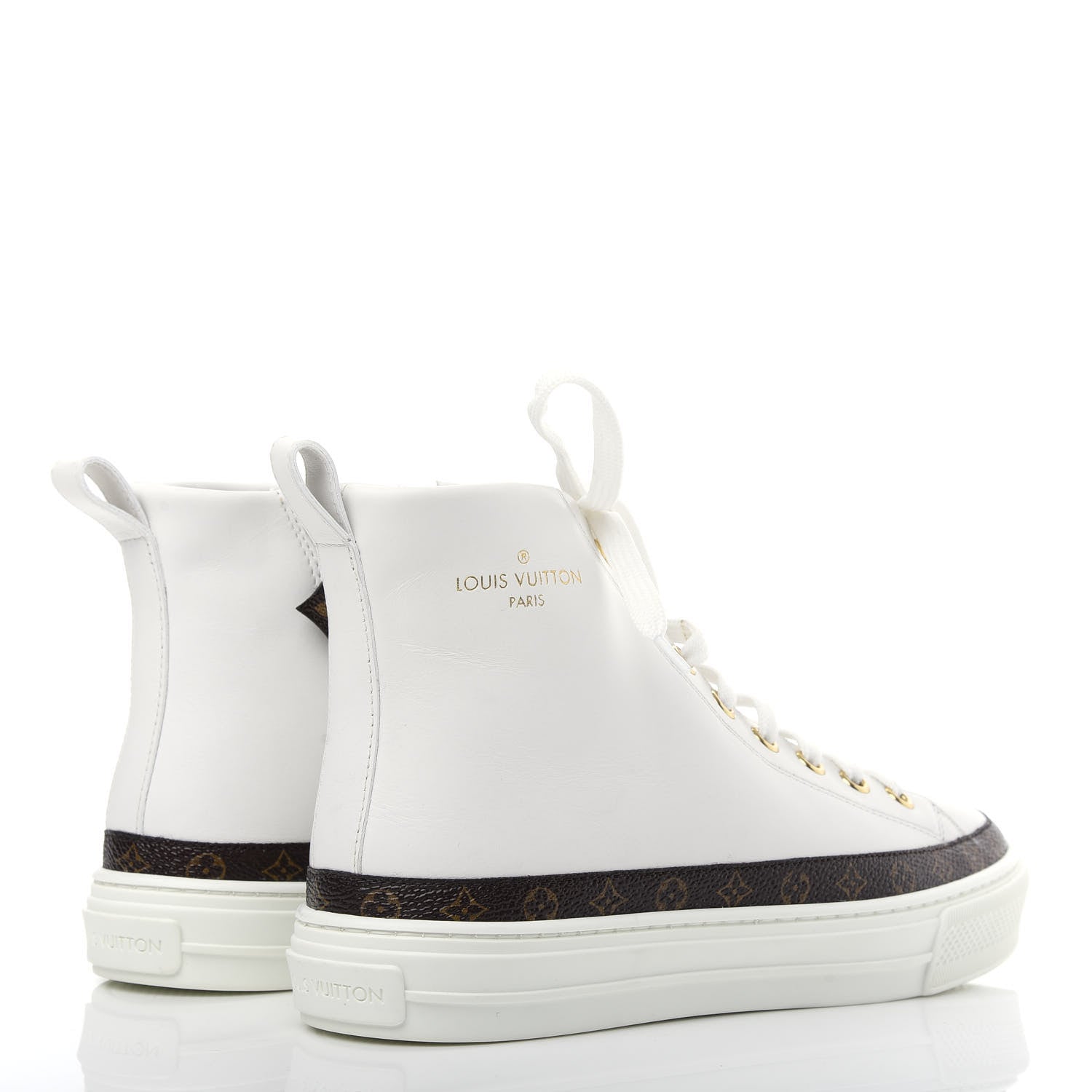 Louis Vuitton Monogram Stellar Sneaker Boots 35.5 White 4 of 12