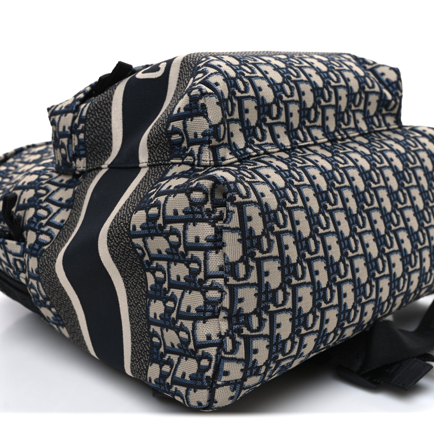 Christian Dior Oblique Diortravel Backpack Blue 9 of 10
