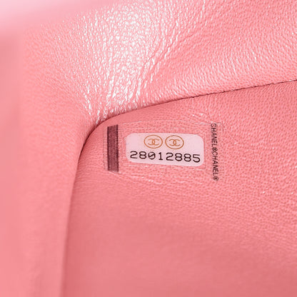 Chanel Iridescent Caviar Quilted Jumbo Double Flap Rose Pink 7 of 10