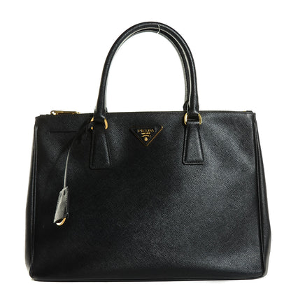 Prada Saffiano Lux Medium Double Zip Tote Nero Black 1 of 10