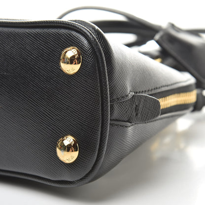 Prada Saffiano Lux Mini Promenade Tote Black 10 of 11