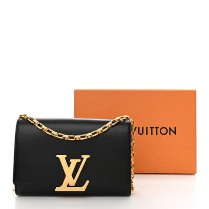 Louis Vuitton Calfskin Chain Louise GM Black 14 of 14
