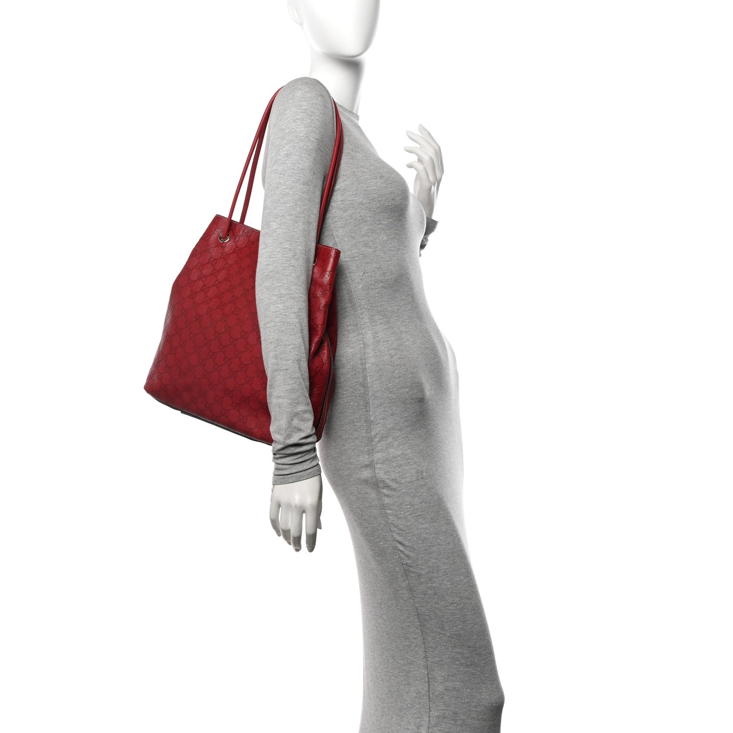 Guccissima Monogram Gifford Tote Red