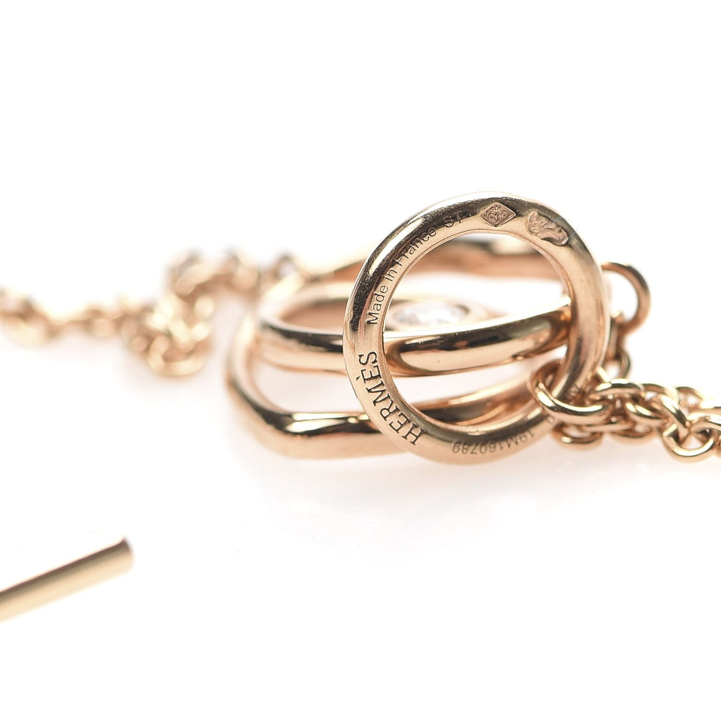 18K Rose Gold Diamond TPM Vertige Coeur Necklace ST
