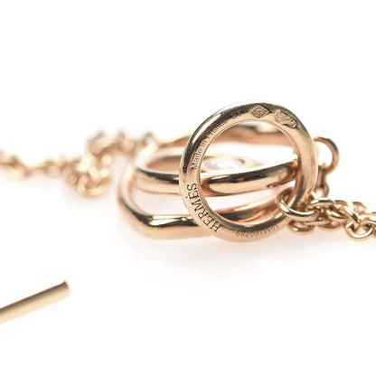 Hermes 18K Rose Gold Diamond TPM Vertige Coeur Necklace ST 5 of 7