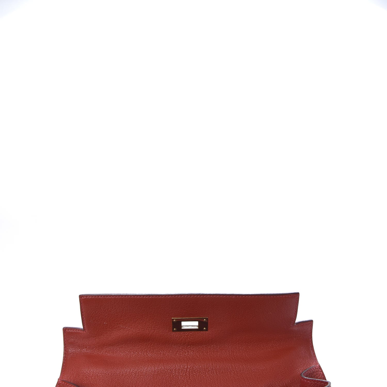 Hermes Chevre Mysore Kelly Sellier 28 Vermillion 14 of 37