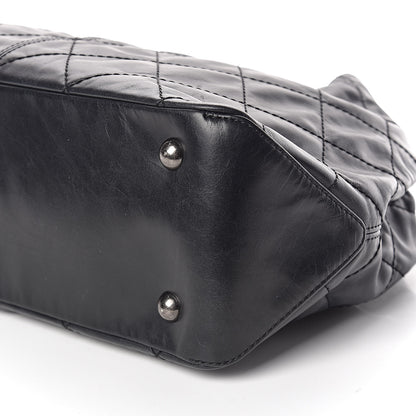 Chanel Aged Calfskin Quilted Coco Supple Hobo Black 10 of 10