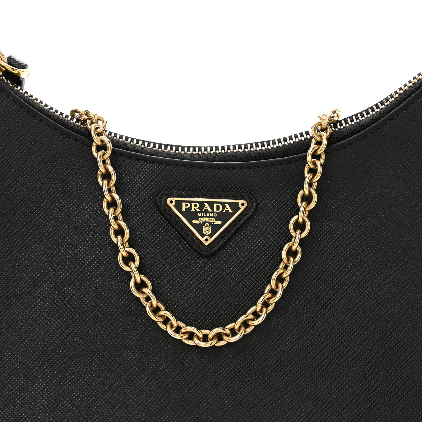 Saffiano Lux Re-Edition 2005 Shoulder Bag Black