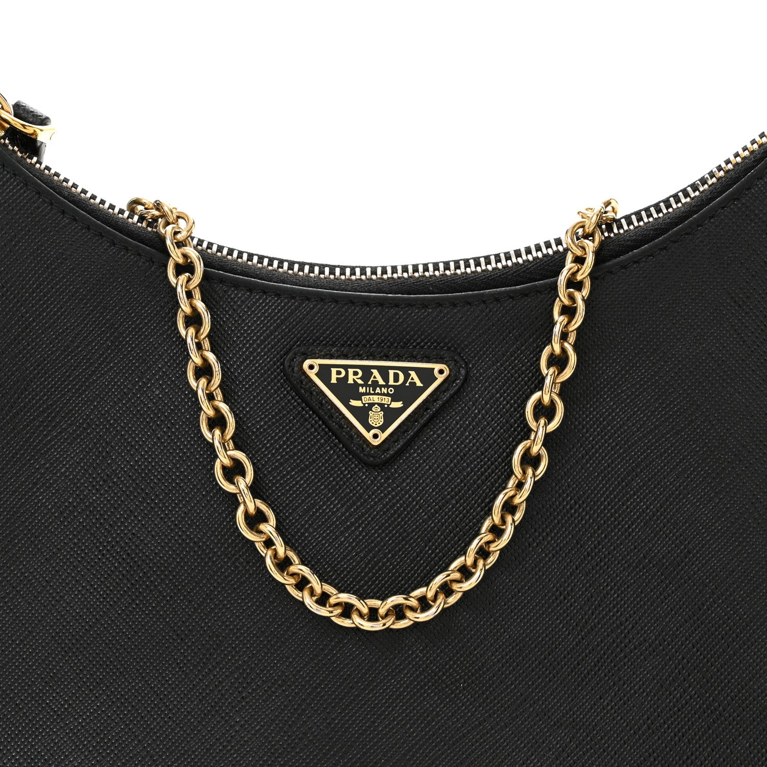 Prada Saffiano Lux Re-Edition 2005 Shoulder Bag Black 8 of 11