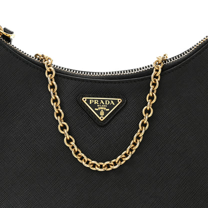 Prada Saffiano Lux Re-Edition 2005 Shoulder Bag Black 8 of 11