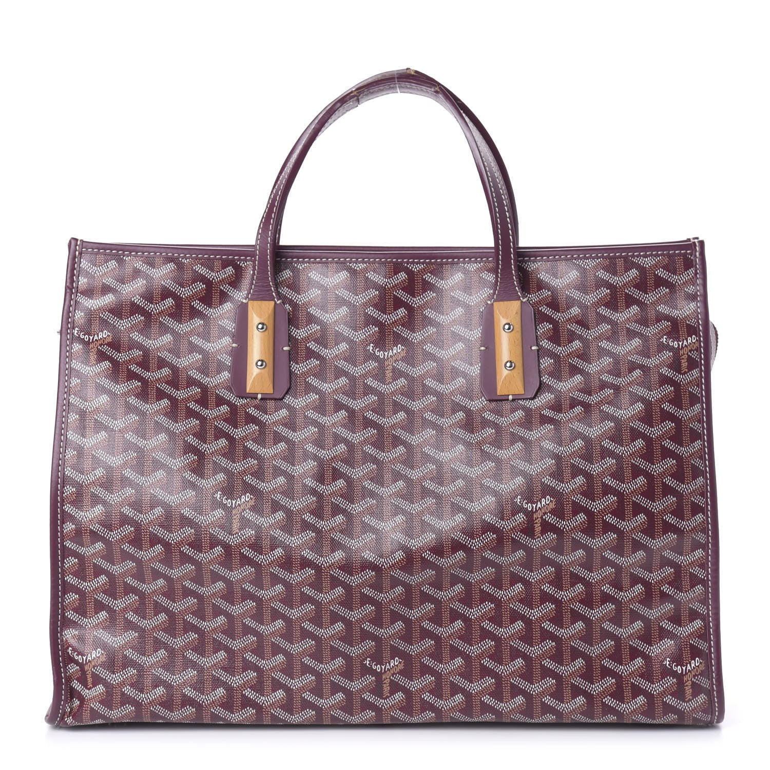 Goyard Goyardine Marquises Tote Burgundy 1 of 11