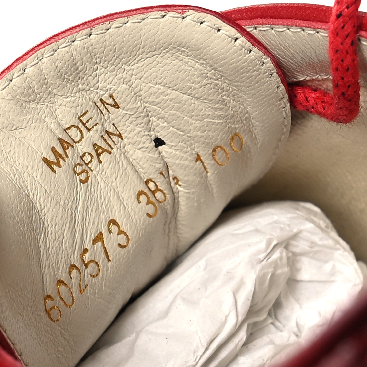 Gucci Nappa Matelasse GG Pilar Flatform Lace-Up Espadrilles 38.5 Hibiscus Red 6 of 8