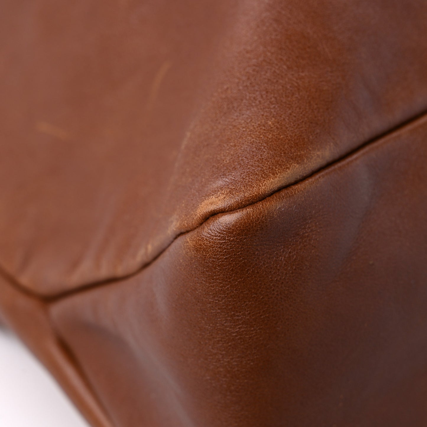 Calfskin Large Horsebit Chain Hobo Brown