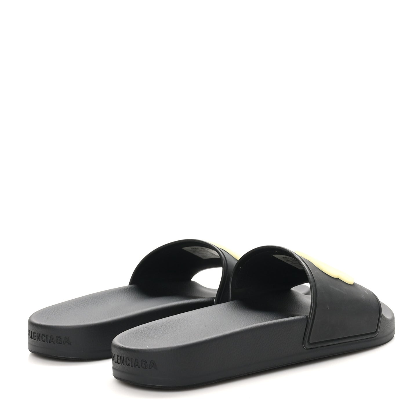 Rubber Womens BB Pool Slide Sandals 36 Black