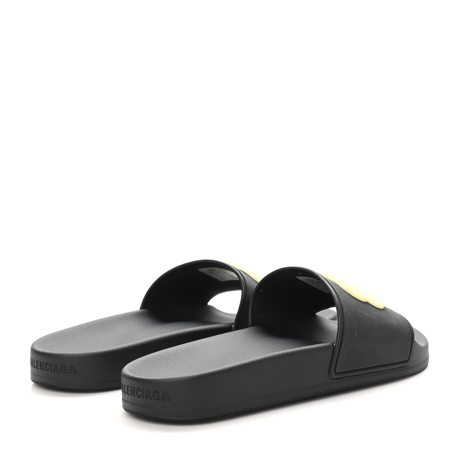 Balenciaga Rubber Womens BB Pool Slide Sandals 36 Black 5 of 8