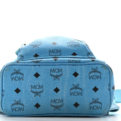 MCM Visetos Mini Stark Backpack Blue 10 of 21