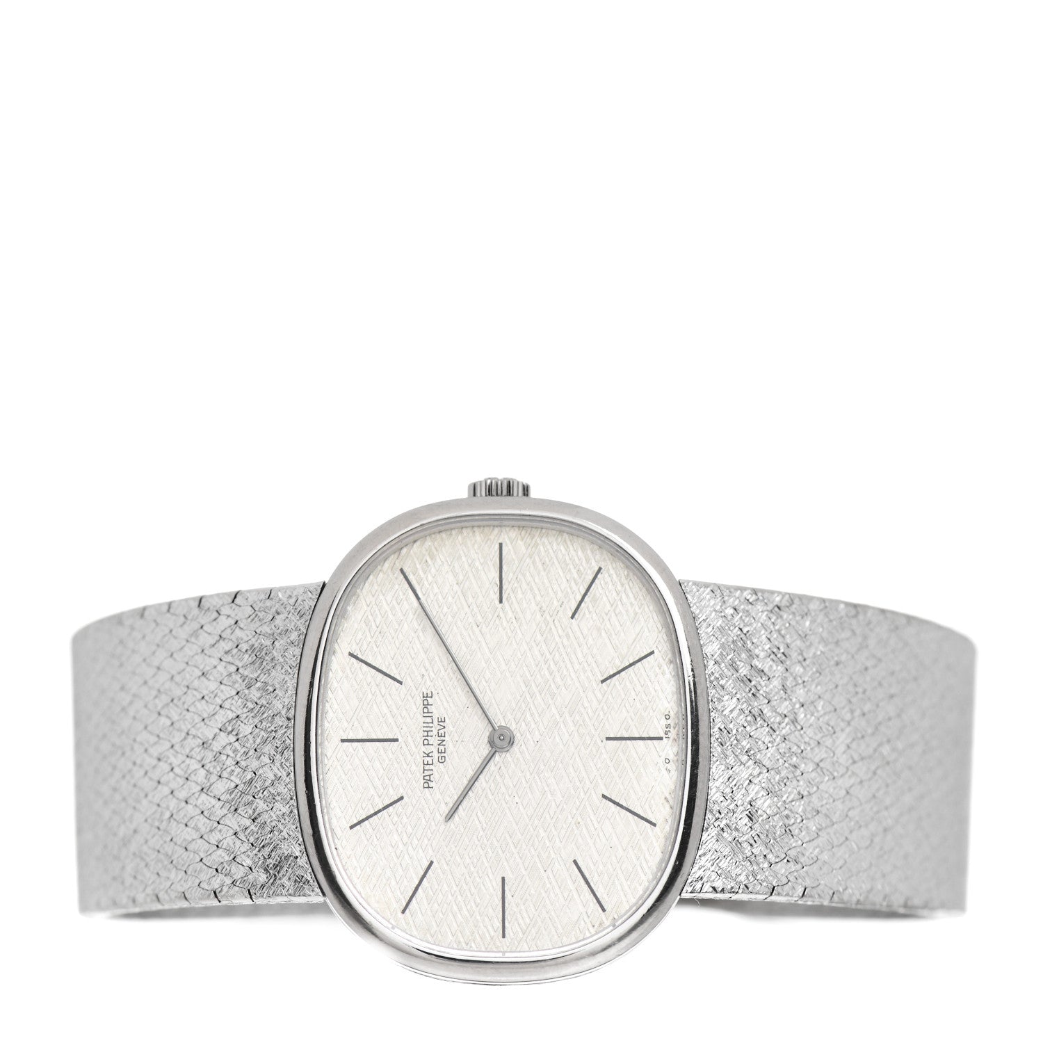 Patek Philippe 18K White Gold 32mm Ellipse Automatic Watch 3845 2 of 4