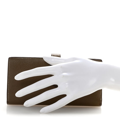 Hermes Epsom Bearn Gusset Wallet Etoupe 2 of 11