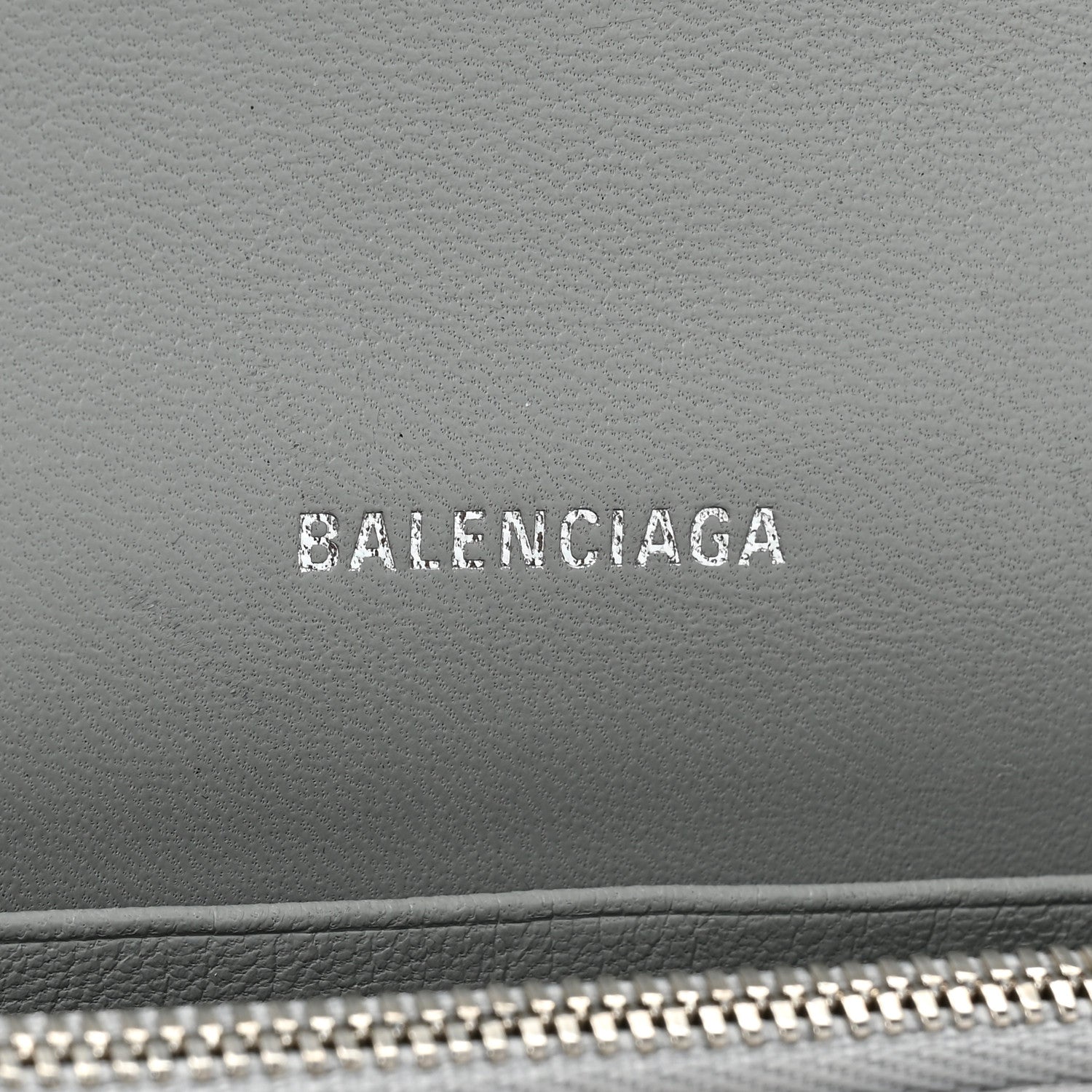 Balenciaga Sparkling Fabric XS Hourglass Wallet On Chain Silver 7 of 14