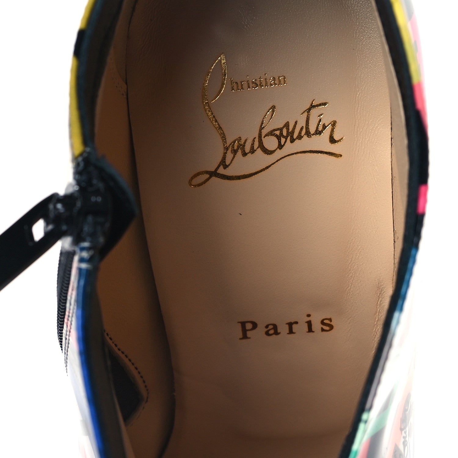 Christian Louboutin Patent Loubiballage Gorgona 100 Ankle Boots 38 Multicolor 7 of 7